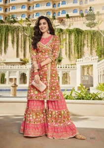 High Quality Heavy 2pcs Collection Embroidery Viscose Design Long kurti SALE~L - Picture 1 of 1