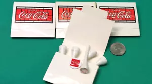 4 Vintage Packs Matchbooks Coca Cola Coke Advertising Golf Tees Ball Markers - Picture 1 of 2