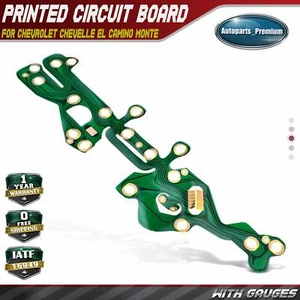 Printed Circuit Board with Gauges for Chevy Monte Carlo Chevelle EI Camino 70-72 - Picture 1 of 8