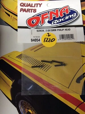 OFNA 94054 Phillips Head Screws: {2.6x15MMx4pc.} NewInPack USA Shipped - Image 1 of 2