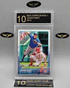 2015 Topps Serie 1 Chicago Cubs Javier Baez #315 novato radiocontrol graduado como nuevo LRG 10 - Imagen 1 de 2