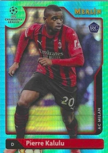 2021-22 TOPPS MERLIN PIERRE KALULU RC AQUA PRISM #147 AC MILAN - Picture 1 of 1