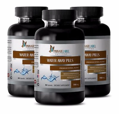 Píldora de agua herbal pérdida de peso saludable tracto urinario vejiga riñones (3 B) SE Foto 1 de 4