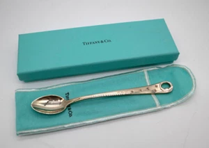 Cucchiaio bambino vintage 2000 Tiffany & Co. uomo nella luna e stelle argento sterling 925 - Foto 1 di 5