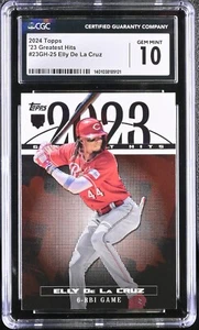 ELLY DE LA CRUZ RC 2024 Topps #23GH-25 GEM MINT +COUPONS +FREE SHIPPING! - Picture 1 of 2