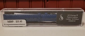 EZ Change Patent Leather Ladies 14 R Blue Watch Band (23008141) New - Picture 1 of 2