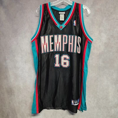Rare Vintage Reebok Authentic NBA Memphis Grizzlies Pau Gasol 16 Jersey Men 44 L - Image 1 of 4