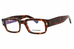 Nuevas gafas Cutler and Gross CG1325 003 rectangulares oscuras Habana auténticas - Imagen 1 de 4
