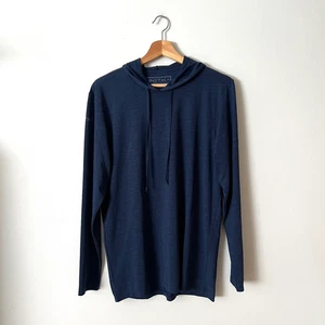 Anetik Low Pro Tech Hoody Navy Blue Heather Sun Protection Men's Size Small - Bild 1 von 9