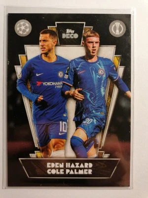 2024-25 Topps Deco UEFA Champions League UCC Chelsea Eden Hazard & Cole Palmer - Image 1 of 2