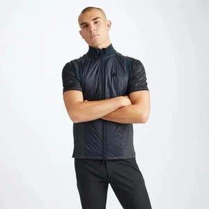 G/FORE Men's Glen Plaid Golf Track Vest Onyx Black Size Medium‎ NEW G4MF23O64 - Picture 1 of 8