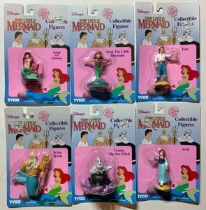 LOTE DE FIGURAS DE LA SIRENITA EN PAQUETE ARIEL SEBASTIAN ERIC URSULA JUGUETES EC - Imagen 1 de 8
