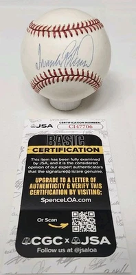 Frank Robinson Signed Rawlings Official National League Baseball JSA COA BAL A9 - Image 1 of 3