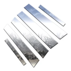 6p Luxury FX Chrome Pillar Post Trim (Cut to Window) fit for 14-19 Cadillac CTS - Picture 1 of 5
