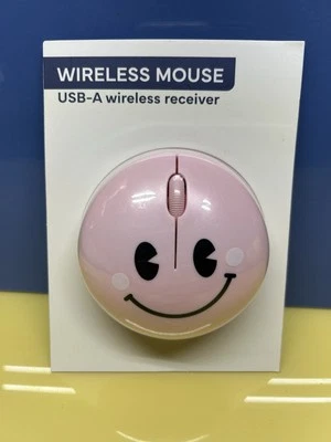 Target Bullseye's Smile Light Pink Vivitar Wireless Computer Mouse NEW IN PACK - Image 1 of 4