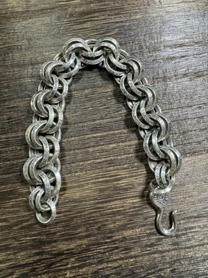 7.5英寸镀铬心形手链 — 第 1/4 张图片