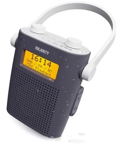 Majority Eversden Waterproof DAB Radio with Bluetooth | Portable IPX5 Shower DAB - Picture 1 of 6