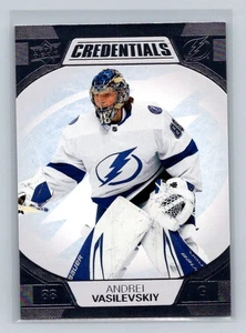 2022-23 Upper Deck Credentials #80 Andrei Vasilevskiy Tampa Bay Lightning - Bild 1 von 2