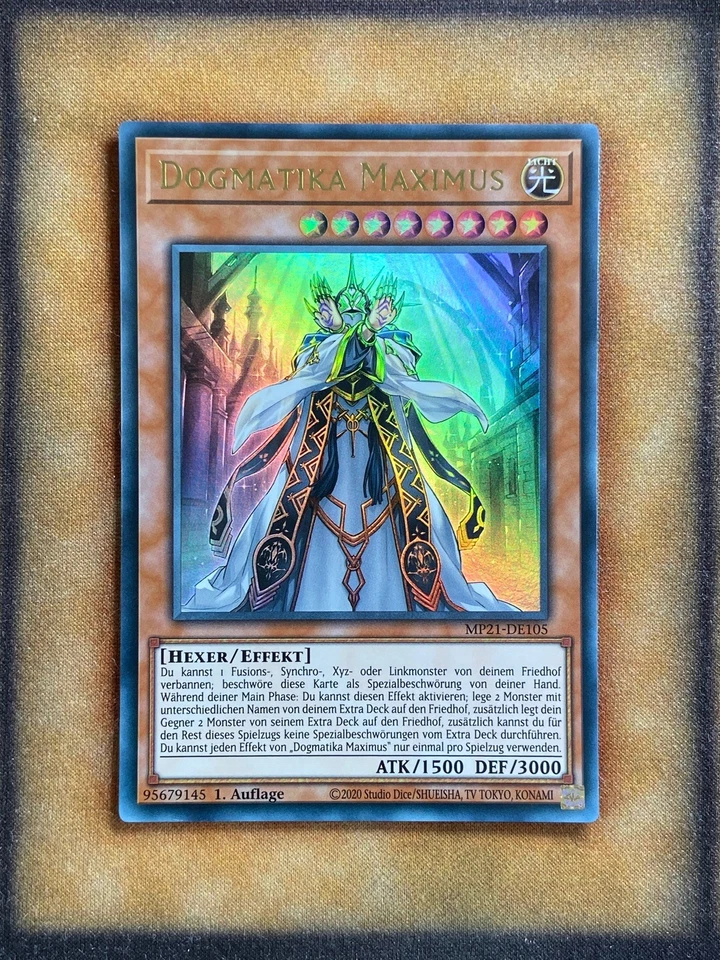 Yugioh Dogmatika Maximus MP21-EN105 Ultra Rare 1st Ed GERMAN NM - Image 1 of 1