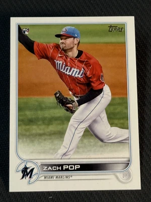 2022 Topps ROOKIE Zach Pop item 2 - Image 1 of 2