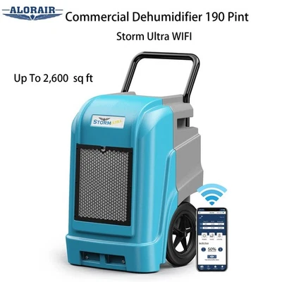 Deshumidificador comercial AlorAir 190 pintas WiFi industrial sótano garaje 2600sq Foto 1 de 4
