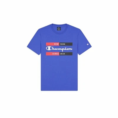 Camiseta de Manga Corta Hombre Champion Crewneck Azul - Imagen 1 de 2