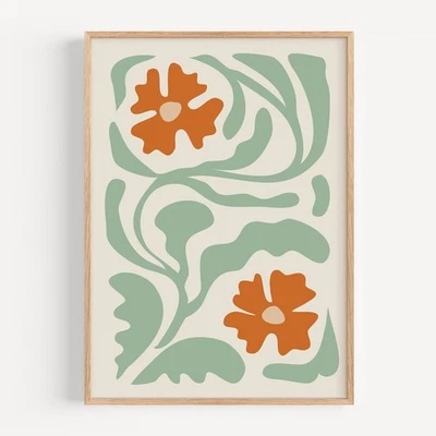 Flower Botanical Floral Art Decor Poster Print - FLA456 - Image 1 of 4