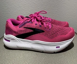 Brooks Ghost Max Womens 11 B Pink Running Shoes Sneakers 1203951B628 - Picture 1 of 20