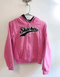 Skechers Size 12 / 14 Large Pink Zip Up Jacket Hoodie Girls - Picture 1 of 6