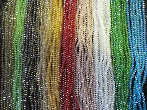 4mm 6mm 8mm 10mm AB Beads Beautiful Faceted Rondelle Glass Crystal in Strings - Picture 1 of 64