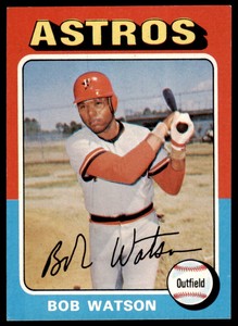 1975 Topps Bob Watson  EX-MINT Houston Astros #227