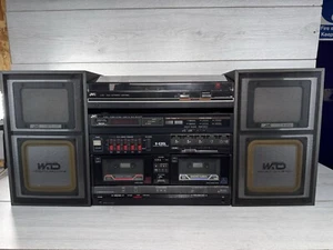 JVC R-E20LB Stereo Doppel Kassettendeck Receiver Radio, EQ & Plattenspieler L-E20B - Bild 1 von 20