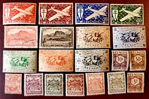 19 Francobolli Riunione - Lotto #12E - Foto 1 di 1