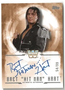 2017 WWE Topps Undisputed Bret Hart Auto Bronze Autograph /99 - Picture 1 of 1