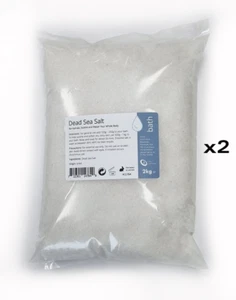 Pure Dead Sea Salt 4kg Natural Mineral Rich Salt for Skin Bath & Relaxation - Picture 1 of 2