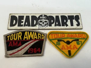 Parches de parche coleccionables Harley AMA 1964 1967 Tour Award piloto - Imagen 1 de 2