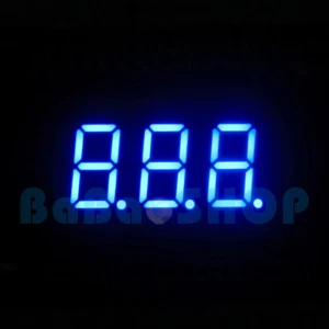 New 0.36" 0.36 inch 7 Segment Display Blue LED 3 Digit Common Anode - Picture 1 of 7