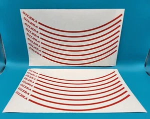 KIT 16 STRISCE Adesivi PVC per cerchi Bianchi GILERA KZ KK MX1 125 (PANINARO) - Foto 1 di 1