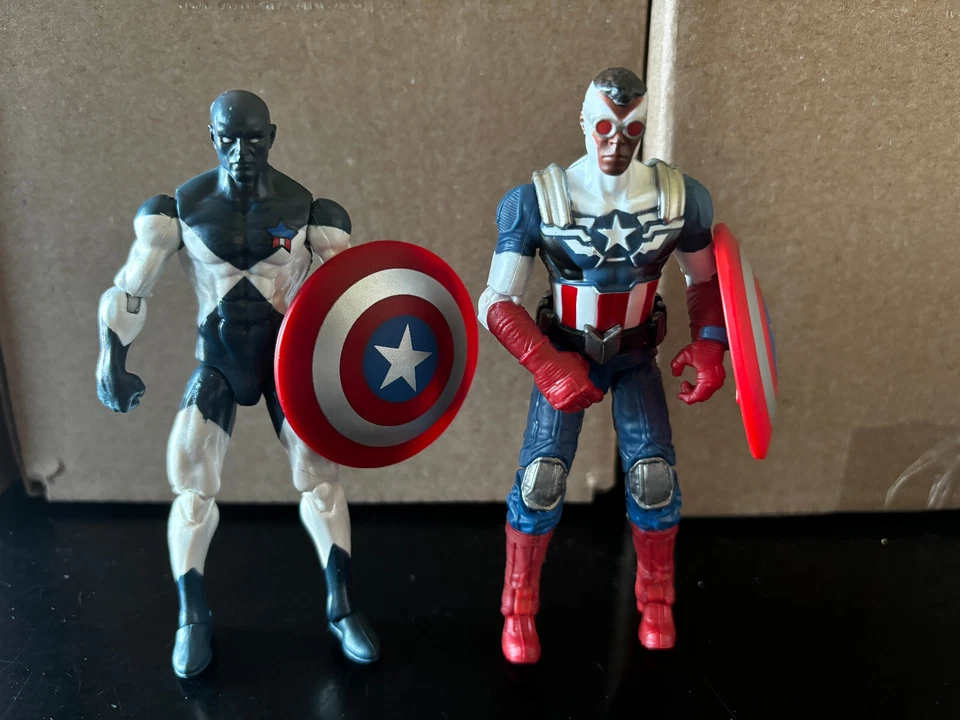 Universo Marvel 3,75” Escudo Empuñando Héroes Falcon y Vance Astro Completo Foto 1 de 1