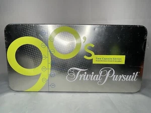 Trivial Pursuit 90s Time Capsule Edition Board Game In Metallic Box New Sealed - Picture 1 of 9