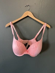 Victoria's Secret Body by Victoria Pink Womens Bra 34DDD Coral Lace Molded Cup - Picture 1 of 4