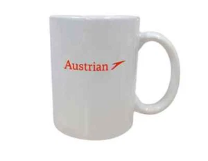 Austrian Airlines Logo Travel Souvenir Employee Pilot Gift Coffee Mug Tea Cup - Picture 1 of 1