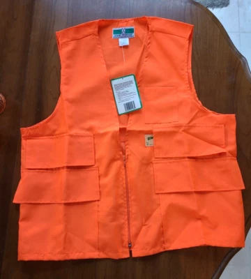 Game Winner Sportswear Orange Hunting Shooting Vest Ammo Pockets Men’s Large - Image 1 of 4