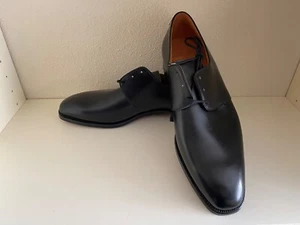Crockett & Jones for Polo Ralph Lauren Derby Shoes black US 10,5 D $1100 Made UK - Picture 1 of 15