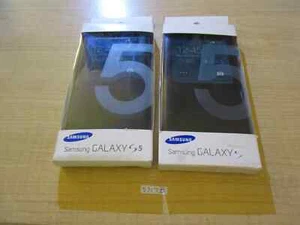 Lot de 2 coques à rabat originales S-View pour Samsung Galaxy S5 EF-CG900BBEG - Photo 1 sur 4