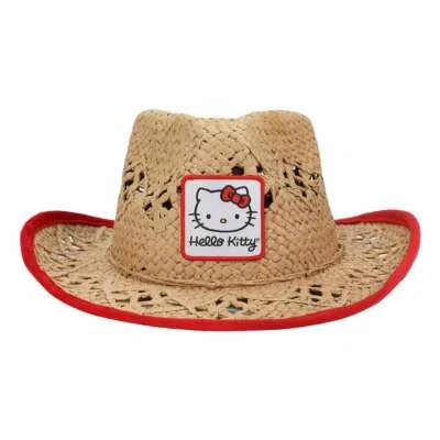 Hello Kitty Straw Cowboy Sun Hat - Image 1 of 4