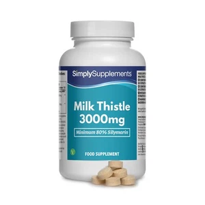 Cardo Mariano 3000 mg - 360 Compresse - 68 mg silimarina - SimplySupplements - Picture 1 of 3