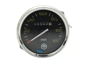 Velocímetro 0-120 Km/H Cromo Vespa Px 80 125 150 200 S2u - Imagen 1 de 2