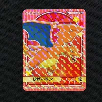 S1302 Charizard HOLO Nº12 Pokémon Japonés Marumiya HOLO Pegatina Foto 1 de 2