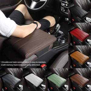 Fashion Car Center Console Protector Thickening Pad PU Leather Car Armrest Cover - Picture 1 of 24